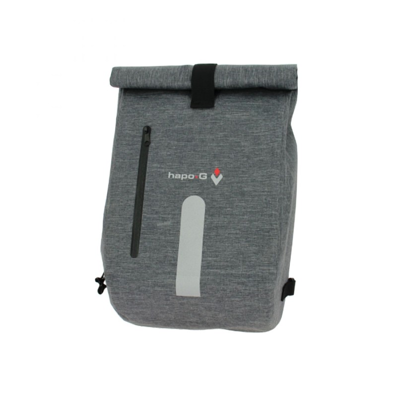 SACOCHE ARRIERE SAC A DOS VELO LATERALE HAPO-G DROIT-GAUCHE WATERPROOF 14L NOIR FIXATION PORTE BAGAGE