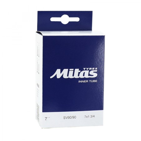 Chambre a air poussette 7 x 1 3-4 mitas valve standard coudee 45° (47-94)