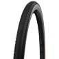 Pneu gravel 700 x 45 Schwalbe g-one allround noir-flanc bronze ts (45-622) renfort race guard tubeless-tubetype compatible vae