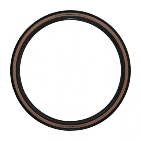Pneu gravel 700 x 45 Schwalbe g-one allround noir-flanc bronze ts (45-622) renfort race guard tubeless-tubetype compatible vae