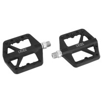 PEDALE BMX-VTT DESCENTE P2R NOIR RESINE FILETAGE 9-16 AVEC PICOTS  (PAIRE)