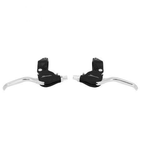 LEVIER DE FREIN VTT ENFANT NEWTON ALU-RESINE V-BRAKE NOIR ANTI-PINCEMENT (PAIRE SUR CARTE)