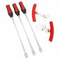 OUTIL DEMONTE PNEU EN CUILLERES (x3) ET MORD-PROTEGE JANTE (x2)  -P2R-