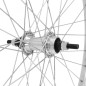 Roue city 650x35b alu arriere moyeu alu axe plein roue libre 1v. (35-584) (vendu avec ecrou 10x100) jante 21c
