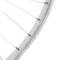 Roue city 650x35b alu arriere moyeu alu axe plein roue libre 1v. (35-584) (vendu avec ecrou 10x100) jante 21c