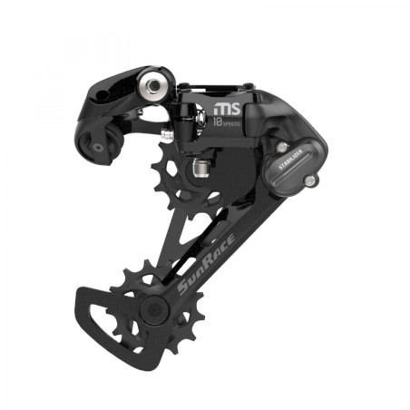 Derailleur vtt arriere Sunrace ms100 10v. chape medium a vis (compatible Shimano)
