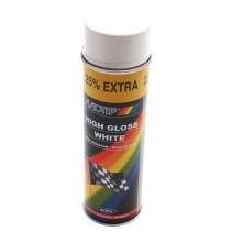 BOMBE DE PEINTURE MOTIP PRO ACRYLIQUE BRILLANT BLANC AEROSOL 500 ml (04004)