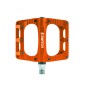 PEDALE VTT DESCENTE - BMX SWITCH FREERIDE ORANGE ALU FILETAGE 9-16 AVEC PICOTS (PAIRE) 100x90mm