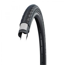 Pneu vtc urbain 700 x 38 Schwalbe delta cruiser plus noir tr (40-622) renfort green guard flanc reflex