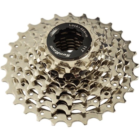 Cassette  9v. Sunrace 11-34 m96 pour Shimano nickel