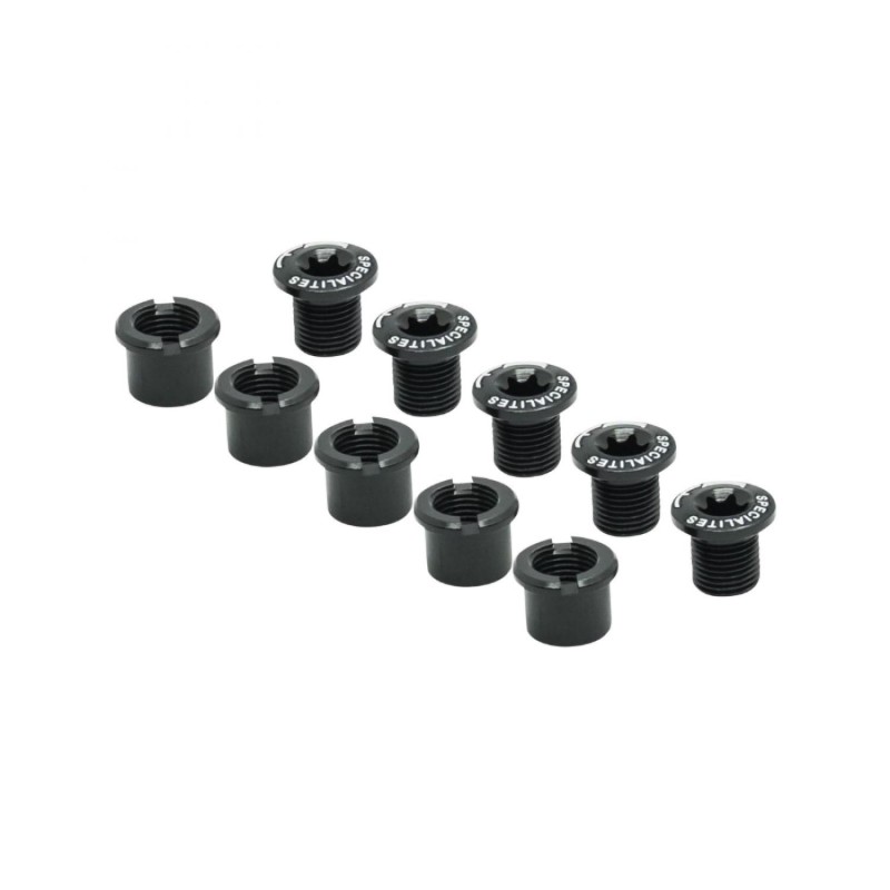 INTRAVIS PEDALIER TA ALU NOIR COMPATIBLE DOUBLE PLATEAUX 5 BRANCHES (JEU DE 5)