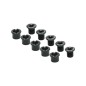 INTRAVIS PEDALIER TA ALU NOIR COMPATIBLE DOUBLE PLATEAUX 5 BRANCHES (JEU DE 5)