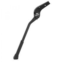 BEQUILLE VELO LATERALE ARRIERE PLETSCHER REGLABLE 26-29" (210 à 375mm) FIXATION BASE-HAUBAN ALU NOIR  - SUPPORTE 50KGS