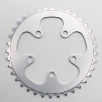 PLATEAU ROUTE 5BRA D.74 STRONGLIGHT 36DTS TRIPLE ARGENT ALU 7075  9-10V.