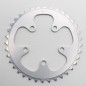 PLATEAU ROUTE 5BRA D.74 STRONGLIGHT 36DTS TRIPLE ARGENT ALU 7075  9-10V.