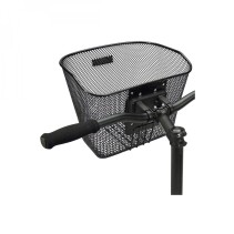 PANIER AVANT ACIER NID ABEILLE KLICKFIX 16L NOIR AVEC PLATINE FIXE (35x26x25cm)