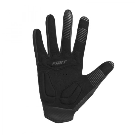 GANTS VELO VTT LONG GIST ARMOR NOIR XXL (PAIRE SUR CARTE) COMPATIBLE ECRAN TACTILE -5555