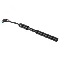 Pompe mini vtt Zefal mt mini tout alu noir mat 4bars 230mm vs-vp 208g pour pneu section de 2.00 à 3.00"  avec clips fixation
