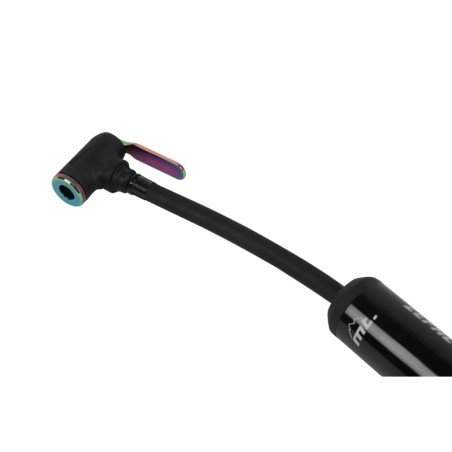Pompe mini vtt Zefal mt mini tout alu noir mat 4bars 230mm vs-vp 208g pour pneu section de 2.00 à 3.00"  avec clips fixation