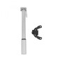 Pompe mini route Zefal road mini alu argent  8bars l230mm vp-vs 117g  pour pneu section 25 à 32mm avec clips fixation