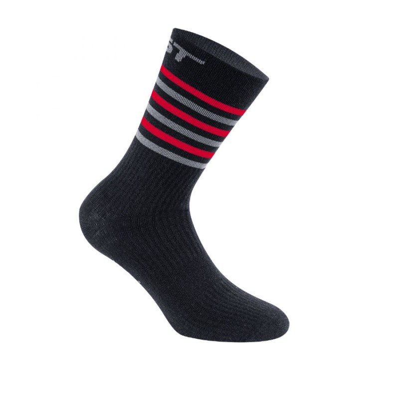 CHAUSSETTES HIVER GIST CLIMATIC NOIR-ROUGE 40-43 (PAIRE)