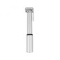 Pompe mini route Zefal road micro alu argent  7bars l165mm vp-vs 95g pour pneu section 25 à 32mm avec clips fixation