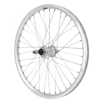 Roue vtt 20" er10 arriere alu double paroi moyeu alu axe plein roue libre 5-6-7v. (vendu avec ecrou 10x100) jante 19c