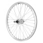 Roue vtt 20" er10 arriere alu double paroi moyeu alu axe plein roue libre 5-6-7v. (vendu avec ecrou 10x100) jante 19c