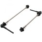 BLOCAGE RAPIDE DE ROUE ROUTE AVANT   ARRIERE AXE ET EMBOUT EN TITANE ANODISE NOIR (PAIRE 42g) (KIT 2 PIECES)