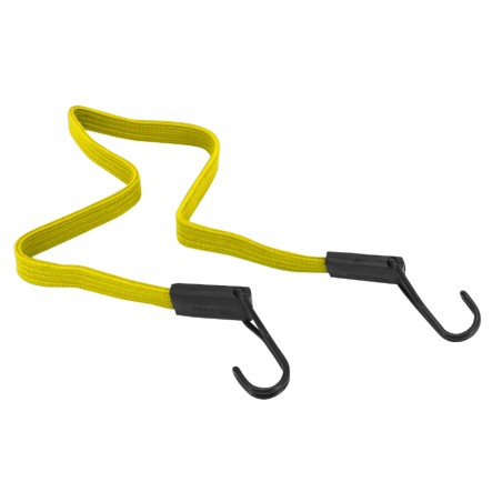 SANDOW - TENDEUR VELO PLAT DOUBLE FIL AVEC CROCHETS 0.80m JAUNE - RESISTE 40Kgs (VENDU A L UNITE)