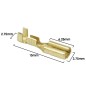 COSSE ELECTRIQUE LAITON NON ISOLEE PLATE FEMELLE 2.8 x 1 RS 7785