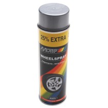 BOMBE DE PEINTURE MOTIP PRO ACRYLIQUE JANTES ARGENT AEROSOL 500 ml (04007)