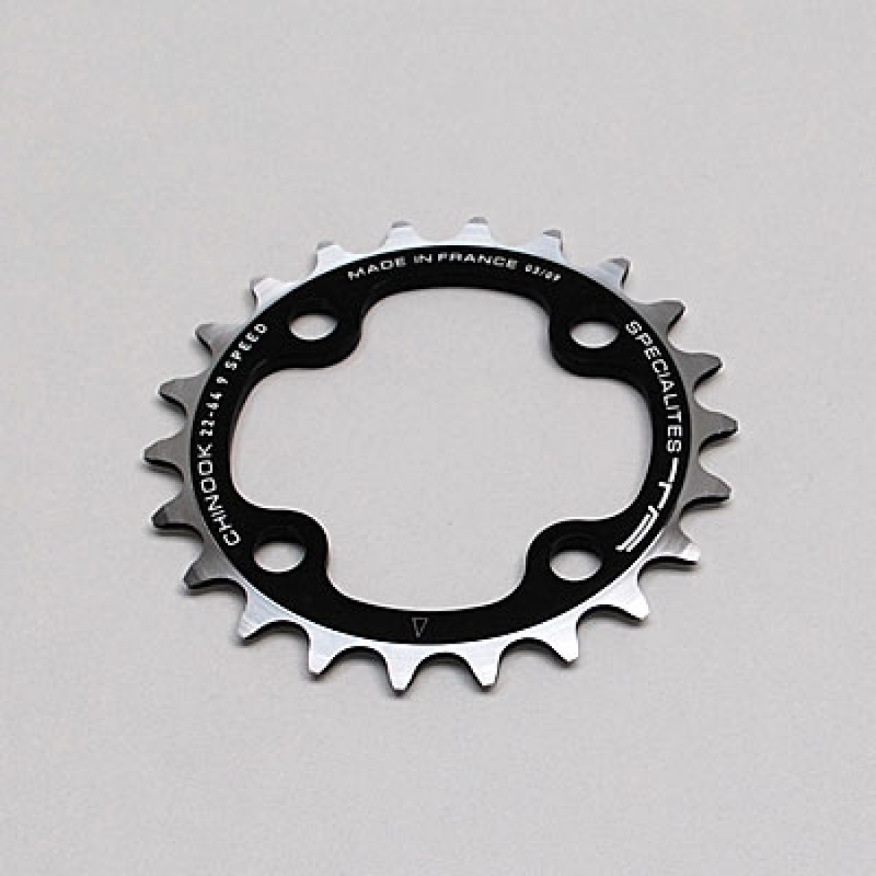 PLATEAU VTT 4BRA D.64 TA CHINOOK 26DTS INTERIEUR TRIPLE NOIR ALU POUR SHIMANO - SRAM - FSA 9V.