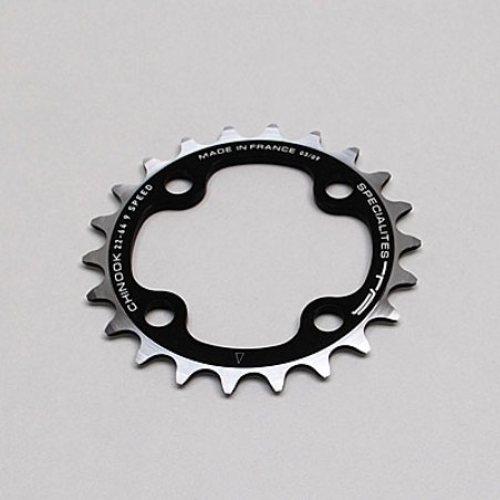 PLATEAU VTT 4BRA D.64 TA CHINOOK 26DTS INTERIEUR TRIPLE NOIR ALU POUR SHIMANO - SRAM - FSA 9V.