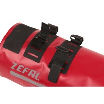 SACOCHE DE CINTRE-GUIDON VELO ZEFAL Z ADVENTURE F18 AERO ROUGE FIXATION VELCROS (Lg41cmxD16.5 - 8 LITRES)