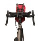 SACOCHE DE CINTRE-GUIDON VELO ZEFAL Z ADVENTURE F18 AERO ROUGE FIXATION VELCROS (Lg41cmxD16.5 - 8 LITRES)