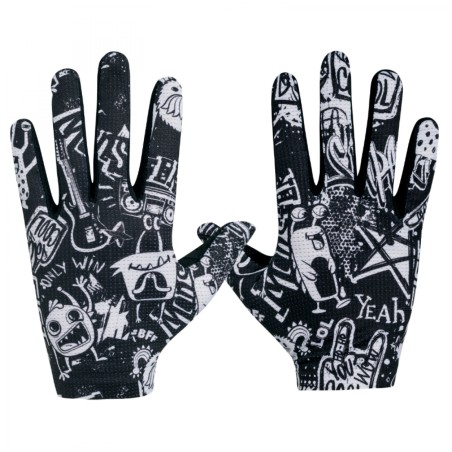 GANTS VELO VTT LONG GIST FASTER DECO COVERING MONSTRES  M (PAIRE SUR CARTE) SANS VELCRO COMPATIBLE ECRAN TACTILE  -5551
