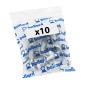 VIS TETE HEXAGONALE M8 x 80 mm ACIER ZINGUE (SACHET DE 10 PIECES)