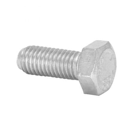 VIS TETE HEXAGONALE M10 x 25 mm ACIER ZINGUE (SACHET DE 10 PIECES)