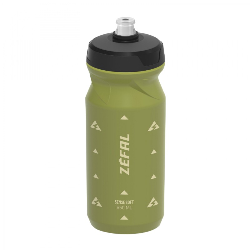 Bidon Zefal sense soft 65 vert olive 600ml (bouchon visser et tetine etanche)  (hauteur 193mm - poids 77g)