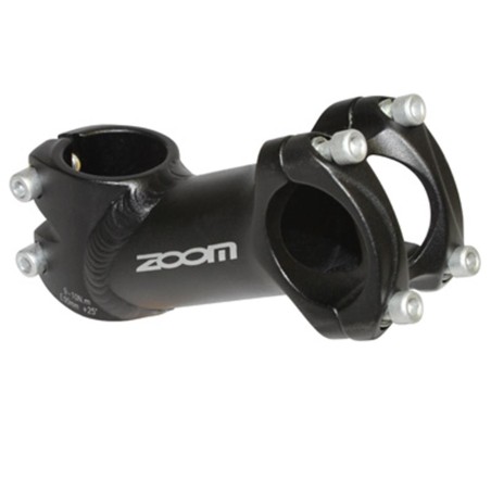 POTENCE ROUTE-VTT ZOOM NOIR CAPOT NOIR RELEVE 25° 31.8 L 100mm