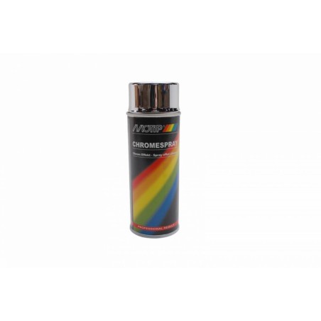 BOMBE DE PEINTURE MOTIP PRO EFFET CHROME AEROSOL 400ml (04060) (ATTENTION NE PAS COUVRIR DE VERNIS)