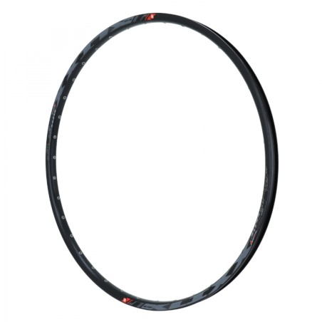 Jante vtt 29" klixx disc noir 36t. tubeless ready double paroi avec illets - 622x23c