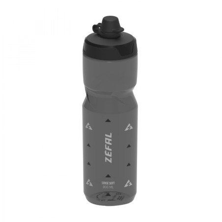 Bidon Zefal sense soft 80 no-mud noir fume 650ml  (bouchon securite anti-goutte)