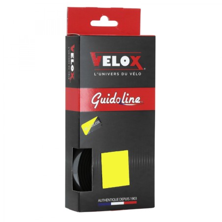 Ruban de guidon Velox maxi cork bicolor noir-jaune