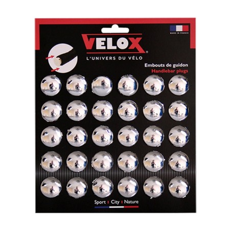 BOUCHON DE CINTRE ROUTE VELOX CHROME (CARTE DE 30)