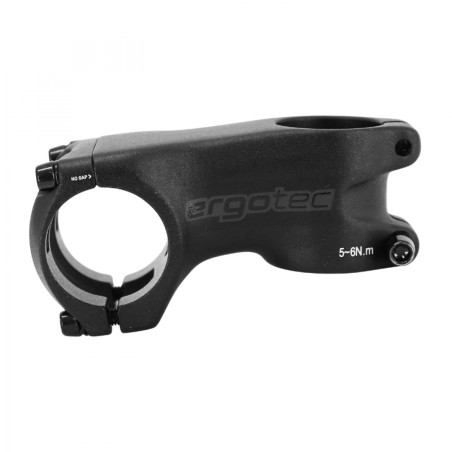 POTENCE VTT GRAVEL ERGOTEC HAKE ALU NOIR FIX CINTRE 31.8mm L 60mm POUR FOURCHE 1"1-8 (HOMOLOGUE NIVEAU 6)
