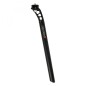 TIGE DE SELLE ROUTE-VTT ERGOTEC HOOK EVOLUTION ALUMINIUM NOIR DIAM 31.6 MM L 400 MM RECUL 15 mm (HOMOLOGUE NIVEAU 6)