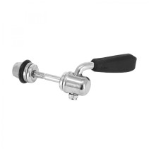 BLOCAGE RAPIDE DE SELLE ERGOTEC ACIER NOIR-CHROME M6 x 50 mm (VENDU A L UNITE)