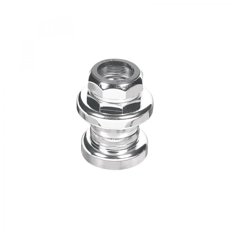 JEU DIRECTION FILETE 1" (PIVOT FOURCHE 22,2 INTERIEUR-30.0 EXTERIEUR-CONE 26,4) ERGOTEC S101GK ACIER NOIR A BILLE